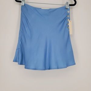 Revolve Capulet Sasha Light Blue Mini Skirt